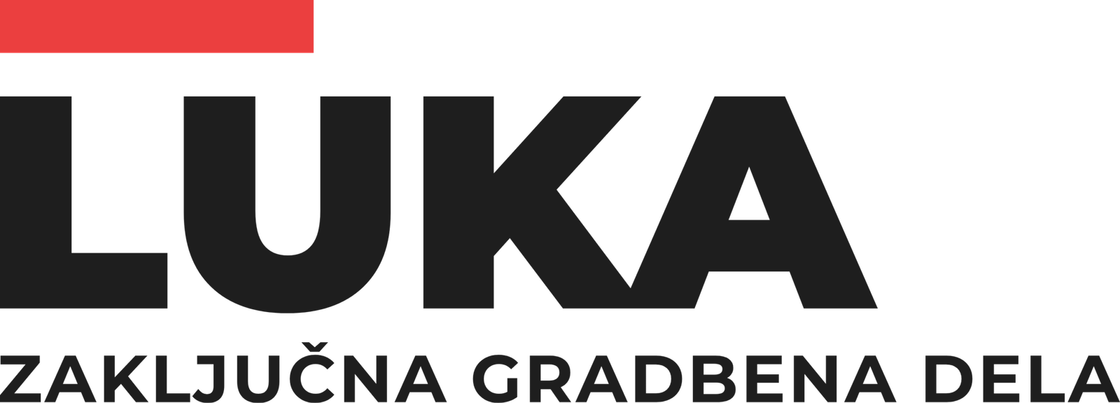 LUKA — zaključna gradbena dela